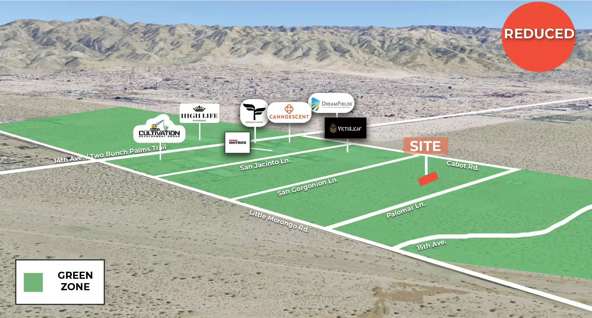 0.29 AC Palomar Lane, Desert Hot Springs, CA Aerial