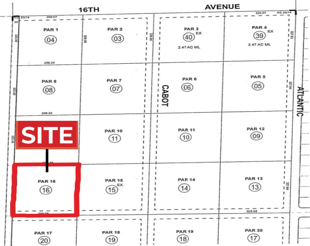 2.24 AC NEC Maple Rd & Pacific Ave, DHS Parcel Map